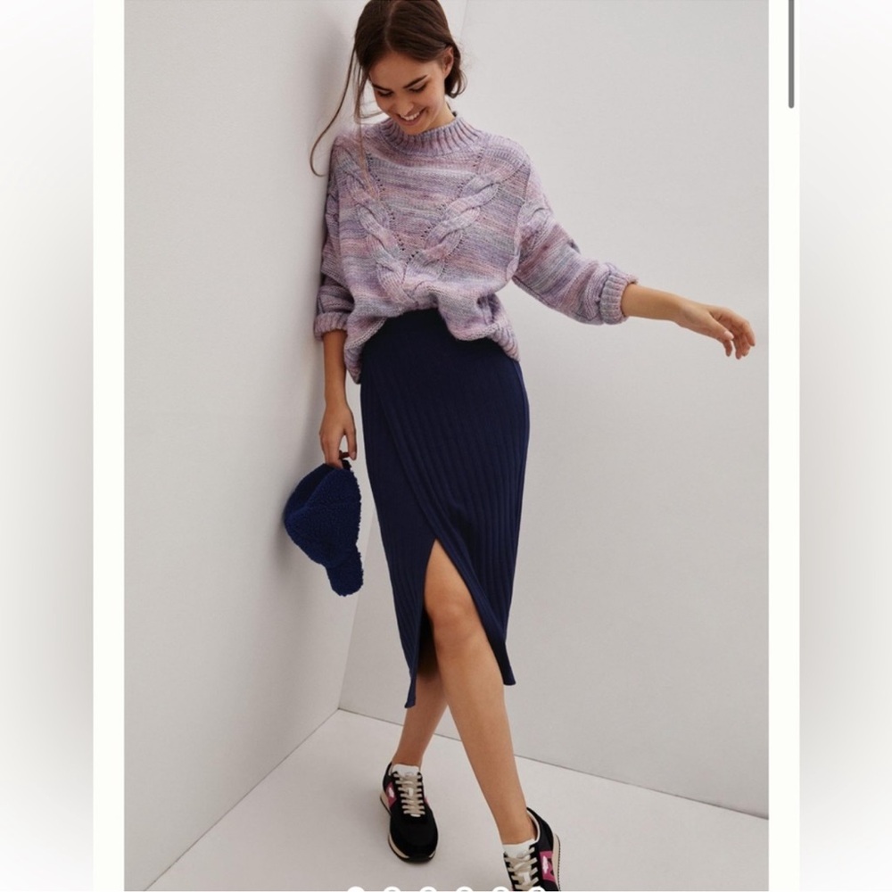 Maeve Navy Pencil Skirt